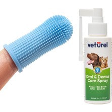 Köpek Ağız Bakım Seti Pratik Köpek Diş Fırçası Silikon Fırça Köpek Ağız Kokusu Spreyi