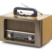 TKÇ Hoparlör Bluetooth Nostaljik Fm Kumandalı 31 x 17.7 x 19.9 cm NS6670BT