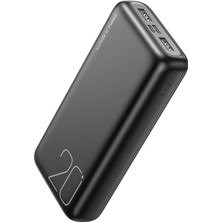 Powerbank, Li-Polimer Pil, Çift Giriş Portlu, Usb-A Çıkışlı, LED Şarj Göstergesi, Taşınab