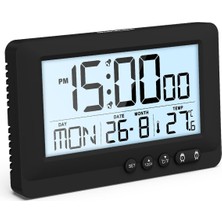 Seyahat Çalar Saat, Taşınabilir LCD Çalar Saat, Kompakt Boyut, 5s Arka Aydınlatmalı Küçük �