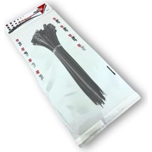Tek-Iş Plastik Kablo Bağı | 200MM x 3.6mm | Siyah | 50 Adet | Dayanıklı Cırt Kelepçe | Kablo