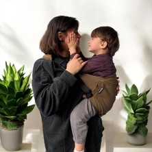 Child Carrier - 10 Ay - 4 Yaş (18 Kg) Soğuk Kahve Çocuk Taşıyıcı I Ana Kucağı - Sling