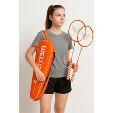 Profesyonel Raket Seti Çantalı Badminton Turuncu Tek Ebat, Sd6