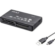 Kart Okuyucu Sd-Mmc-Microsd-M2-Xd-Cf Kart Okuma USB 2.0 Taşınabilir Kart Okuyucu