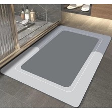 TKÇ 58 cm 1 Adet Kauçuk Dıkdörtgen Süper Emıcı Banyo Paspası