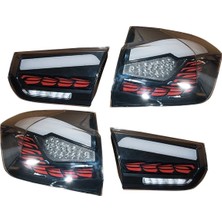 Bmw F30+LCI 2012-2018 Komple Stop Donusum M4 Gts Kayar LED Black Line 63217456521 Wender