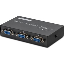 TKÇ Metal VGA Mhz 2 Giriş 1 Çikiş Butonlu Geçiş 2 Port