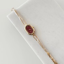 Vesce Atelier Celle Gold Saat Bordo