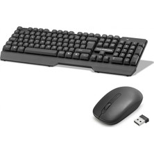 TKÇ Kablosuz Klavye ve Mouse Seti Siyah
