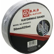 TKÇ 50 mm Ölçülü Kaydırmaz Siyah Bant x 25 mt
