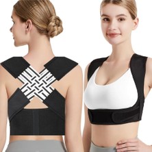 Ayarlanabilir Kolonlu Dik Duruş Korsesi Unisex Kambur Önleyici Dik Durmayı Sağlayan Omuz Bel Sı