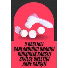 Marsilyan Cilt Temizleme ve Masaj Aleti 5 Başlıklı Akne ve Sivilce Önleyici