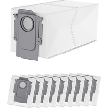 Kazan Hobi Roborock Için 10 Adet Toz Torbası Roborock Q Revo/qrevo Pro/qrevomaxv/qrevo Curv/s8 MAXVULTRA/S8MAX Ultra/qrevo Edge/qrevo S/qrevo Plus/qrevo Master/orevo Slim, Yedek Torba Aksesuar Seti