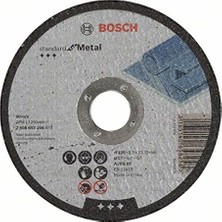 Kazan Hobi Bosch - 125 * 2, 5 mm Standard Seri Düz Metal Kesme Diski (Taş), Gri, 1 Adet