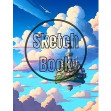 Kazan Hobi Sketch Book Heaven: Premium Heavenly Sky City View Design Cover Page Sketchbook Blank Paper Pad 8.5" x 11" - 120 Pages Blank Paper Book For Drawing, ... Unlined Journal Soft Cover Sketchbooks