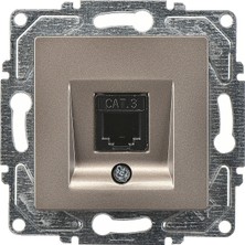 Kazan Hobi Eqona Metallıc Antrasıt Numerıs Telefon Prız(Cat3)(Acılı)(Mkz)