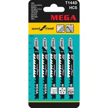 Kazan Hobi Mega Dekupaj Testere Ucu Seti, 5'li Paket, Hcs Çelik, Ahşap, Sunta, Mdf Kesme, T‑shank Universal, Tüm Markalarla Uyumlu, 4 mm Diş Aralığı, Hassas Kesim Bıçakları (T344D)