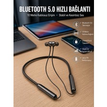 Toyigoo Dijital Göstergeli Kulak Içi Kablosuz Bluetooth Kulaklık Boyun Bantlı Yeni Nesil - Lisinya