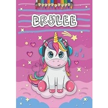 Kazan Hobi Brylee: Personalized Coloring Book For Brylee | Theme: Unicorn | Birthday Gift For Girl, Daughter ... | Ages: 4-8 | 25 Unicorn Designs With Name Brylee, Large Size A4 (Ca. 8.5 x 11 Inches)