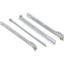 Kazan Hobi Samet 550MM Beyaz Bantlı Çekmece Rayı 1 Takım
