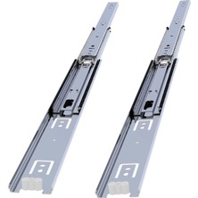 Kazan Hobi BADEM10 Bilyalı Dolap Çekmece Rayı Metal En 4.3 cm Uzunluk 40 cm