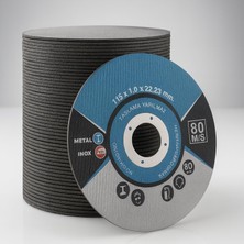Kazan Hobi Inox Metal Kesici (25 Adet) Kesme Diski 115X1,0X22,23 mm Ince Taş Disk Spiral Demir Kesici Disk