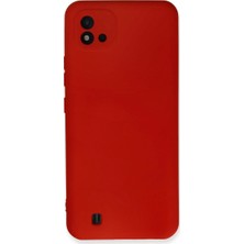 Uravas Store Realme C11 2021 Kılıf Nano Içi Kadife Silikon - Kırmızı