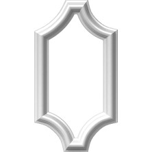 Kazan Hobi Ekena PNL08 x 16 As-02 8 Genişlik x 16 Yükseklik x 1/2 Projeksiyon Ashford Şekilli Dalgalı Graseule Duvar Panel – Boyalı