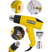 Kazan Hobi Steiner Alman GT-3000 Watt 2 Kademeli Isı Tabancası Çelik Rezistans Profesyonel Sıcak Hava Üfleme Tabancası - ST0518R215400438