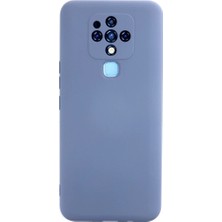 Uravas Store Tecno Camon 16 Kılıf Nano Içi Kadife Silikon - Gri