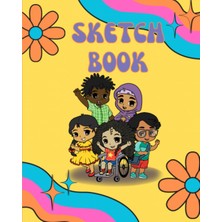 Kazan Hobi Kid's Sketchbook: Yellow | Naturebella's Kids | 8" x 10" | 80 Pages | Unique & Colorful School Supplies