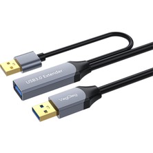 Kazan Hobi Veggieg USB 3.0 Uzatma Kablosu Sinyal Güçlendirici Extender Destekli Usb-A Uzatıcı Kablo 10 Metre