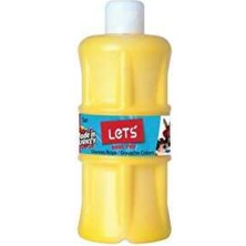 Kazan Hobi Let's Have Fun L-5101 Guvaş Boya, Sarı, 500 ml