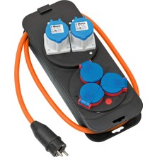 Kazan Hobi Brennenstuhl Cee 230 V Kamp Elektrik Dağıtıcı, Topraklı Fişli (2 x Cee Priz, 3 x Topraklı Priz, 1,5 M H07RN-F 3g2,5 Kablo, Turuncu, Kamp Kullanımı Için Ideal, Almanya'da Üretilmiştir)