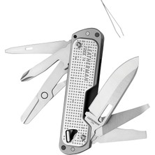 Kazan Hobi Leatherman Free T4 Multipurpose Tool - Metalik