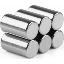 Kazan Hobi Ø5X10 mm Neodyum Silindirik Mıknatıs (4 Adet)