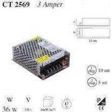 Kazan Hobi Cata CT-2559 36 Watt Şerit LED Trafo 3 Amper