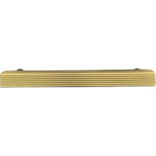 Kazan Hobi System 8801 Çizgili Modern Kalın Kulp Gold Branch Renk 160 mm Çok Renkli
