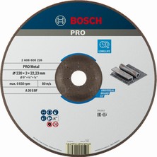 Kazan Hobi Bosch Professional Accessories Bombeli Metal Kesme Diski, Gri, 1 Adet