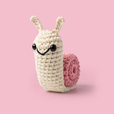 Kazan Hobi Salyangoz Tığ Kiti Yeni Başlayanlar Için Videolu Amigurumi Örgü Oyuncak Seti- Pratik Örgü Ip