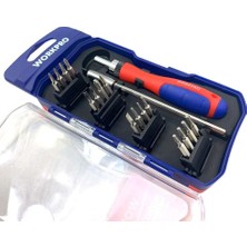 Kazan Hobi Workpro WP200516 18 Parça Profesyonel Cr-V Cırcırlı Hassas/elektronikçi Bits Tornavida Seti
