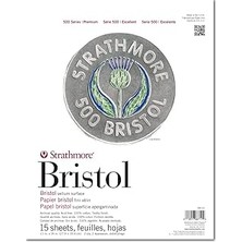 Kazan Hobi Strathmore (580-62 500 Serisi Bristol, 2 Katmanlı Parşömen Yüzeyi, 27,9 x 35,6 Cm, Beyaz, 15 Yaprak