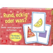 Kazan Hobi Rund, Eckig Oder Was?: Denk- Und Legespiele Zu Formen Für Kinder Von 3 Bis 6 (Denk- Und Legespiele Für Kinder)
