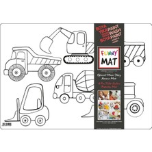 Kazan Hobi Akademi Çocuk Funny Mat - Iş Makineleri
