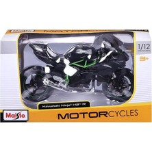 Kazan Hobi Hot Wheels 2014 Kawasaki H2R Maisto 1:12 Ölçek (18CM) Yeşil-Siyah