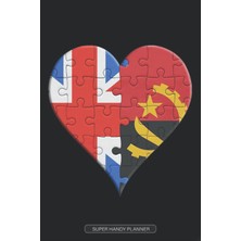 Kazan Hobi Planner: British Angolan Flag United Heart Jigsaw Puzzle Flags Of Great Britain Angola