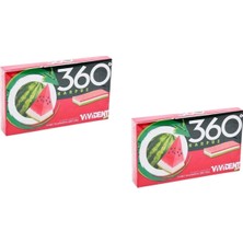 Kazan Hobi Vivident 360 Karpuz Aromalı Şekersiz-Tatlandırıcılı Şerit Sakız 33G (2 Adet)