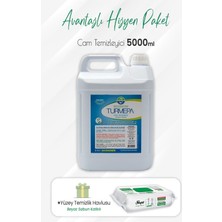 Kazan Hobi Turmepa Cam Temizleyici 5 Lt ve Easy Clean Yüzey Temizlik 100' Lü
