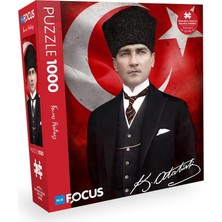 Kazan Hobi Blue Focus 1000 Parça Puzzle - Atatürk
