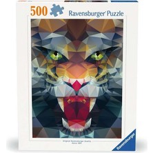 Kazan Hobi Ravensburger 500P Puzzle Köşeli Aslan, Yapboz
